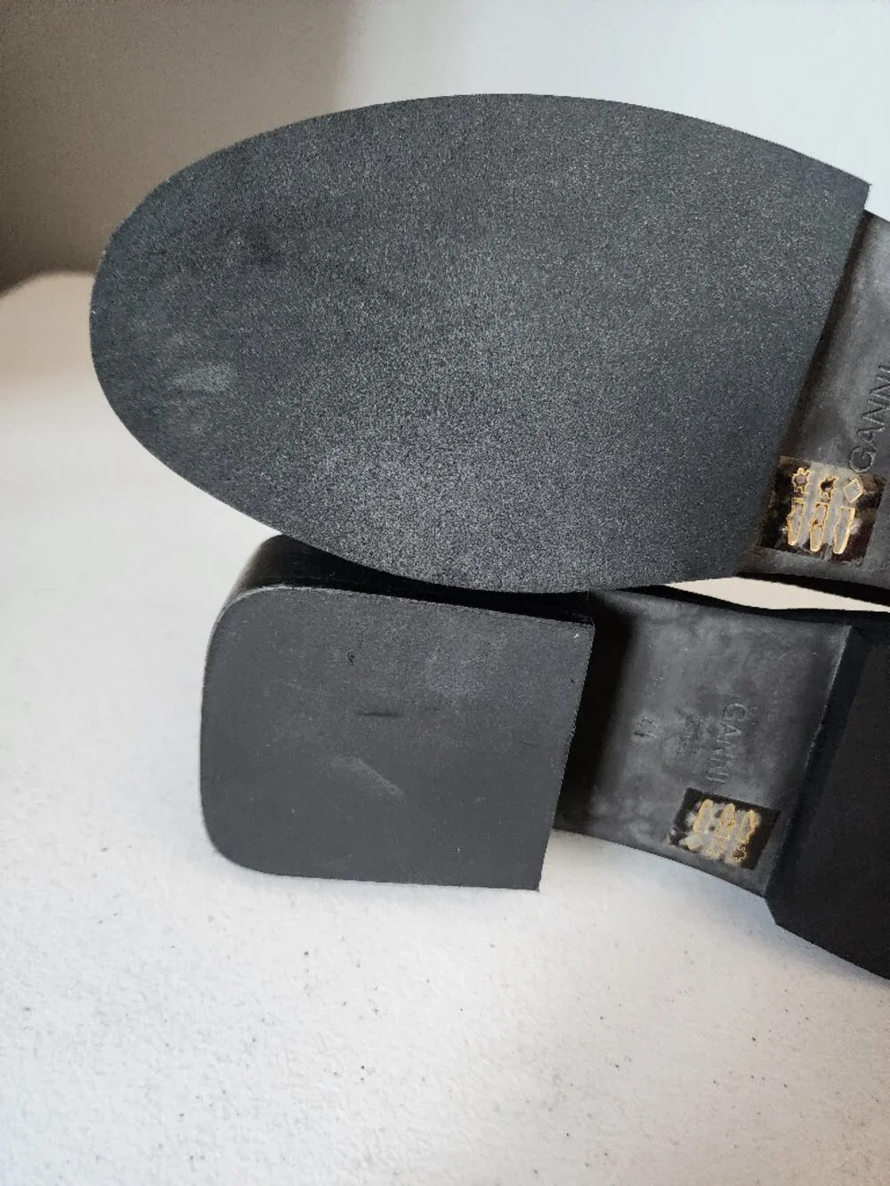 Ganni Brown Suede Loafer 